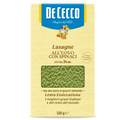 De Cecco lasagne with spinach pasta, 500 g box with green window