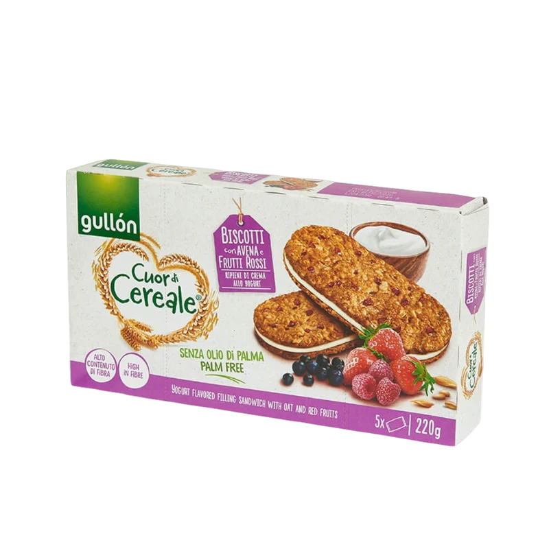 Gullon Cuore di Cereale Frutti Rossi 220gr