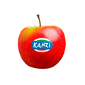 Kanzi apple, red and yellow speckled skin, whole fruit