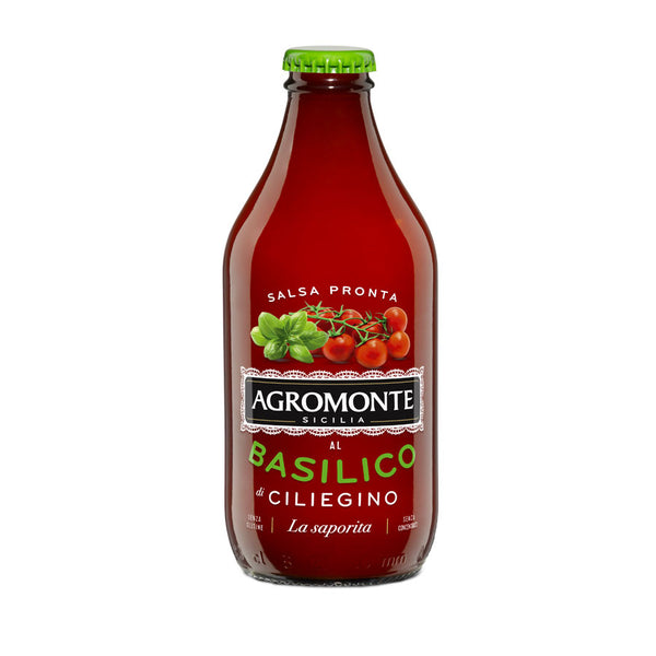Agromonte Salsa Pronta Pomodoro Ciliegino Al Basilico 330gr