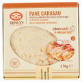 Italian pane carasau flatbread crackers in 250 g box, round crisp bread