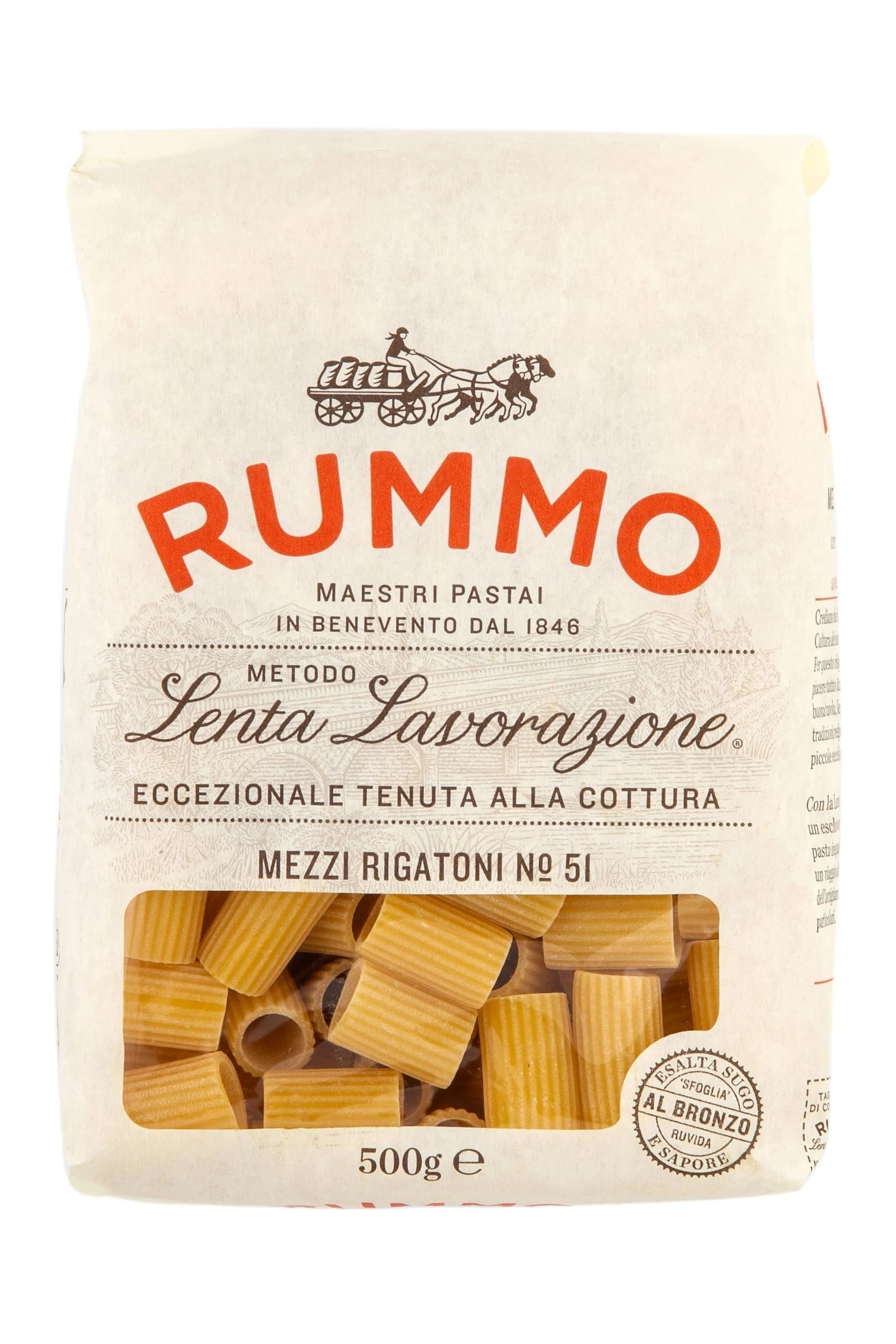 Rummo mezzi rigatoni n51 500g