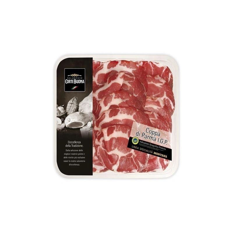 Corte Buona Coppa 120g sliced cured pork in sealed tray