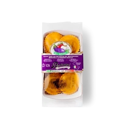 Bertagni Grandi tondi con Melanzane, Mozzarella e Pomodori