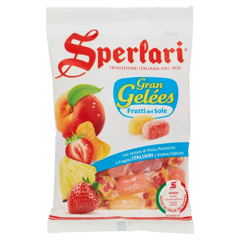 Sperlari Gran Gelees fruit jelly candies in assorted fruit shapes, bag
