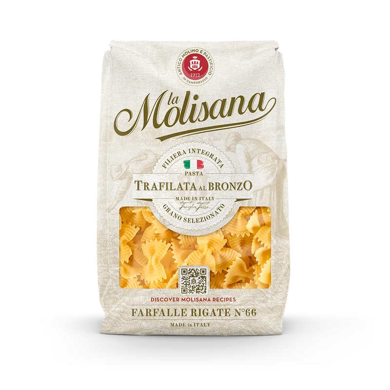 La Molisana farfalle rigate N66 dried pasta, 500g bag