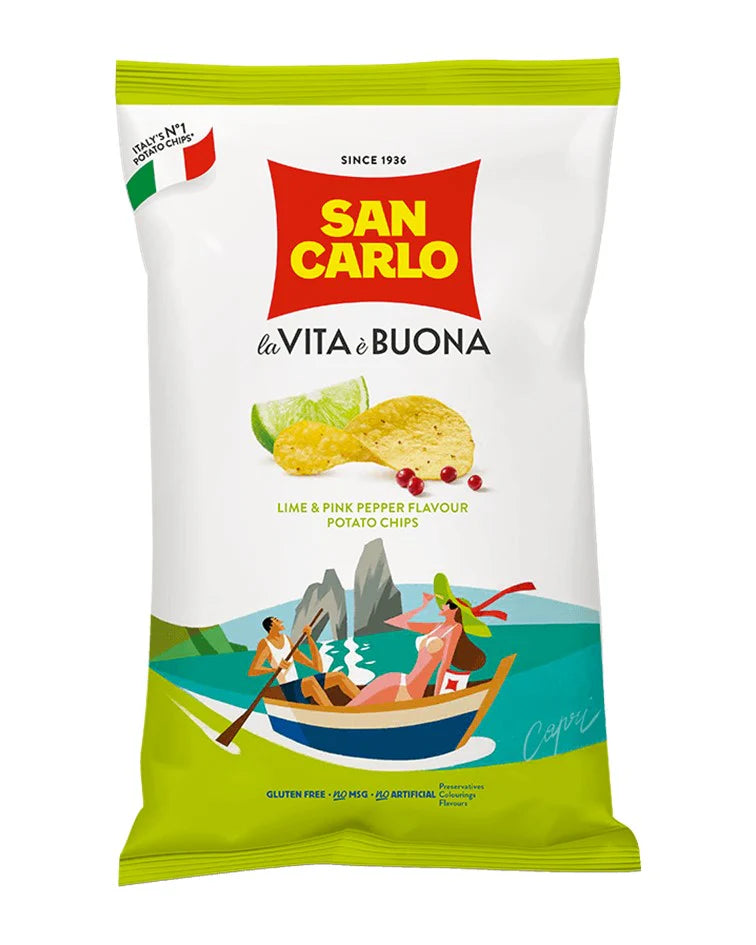 San Carlo lime & pink chilli 50gr