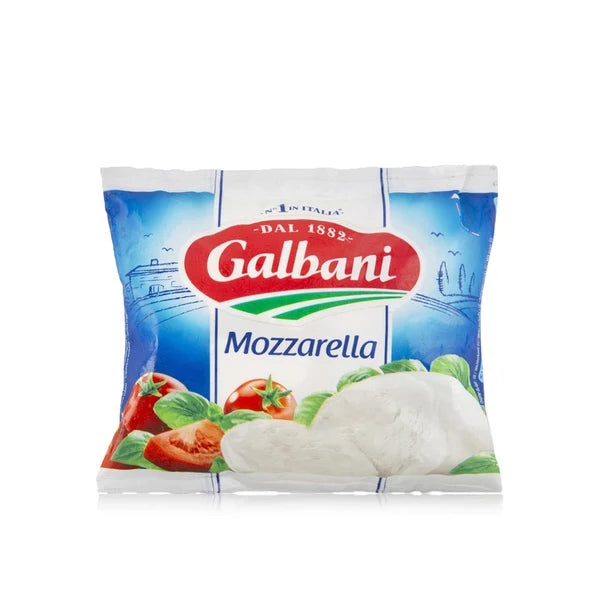 Galbani mozzarella cheese pack with white mozzarella portion, 125 g