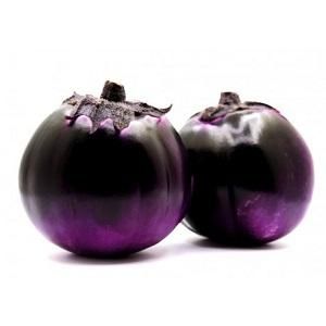 Aubergine Round Purple 250g
