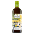 Clemente extra virgin olive oil bottle, 1L glass with green cap