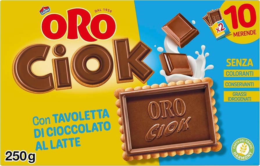 Saiwa Oro Giok cookies multipack package, 10 x 25 g