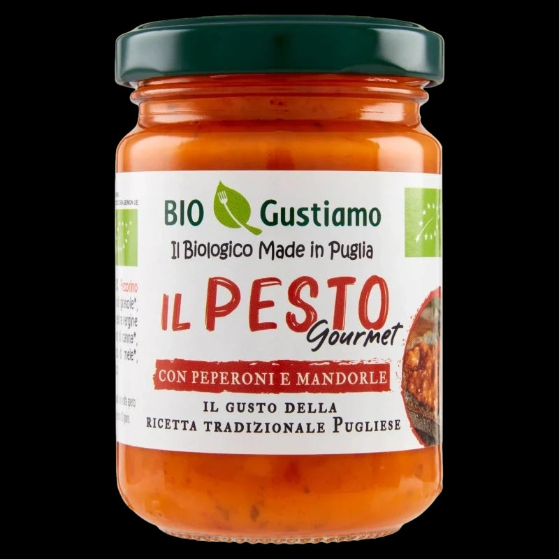 Bio Gustiamo Pesto Pepperoni e Mandorle 140gr