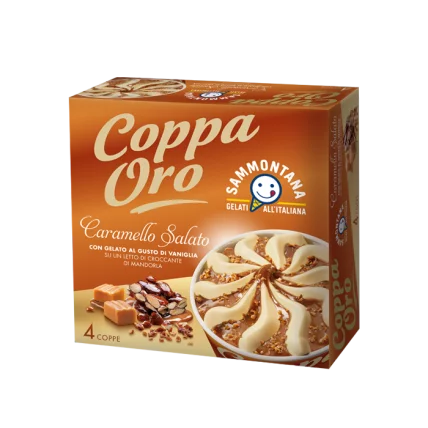Sammontana Coppa Oro Caramello Salato 4x85g