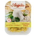 Gluten-free ricotta and spinach tortelli pasta in sealed tray package