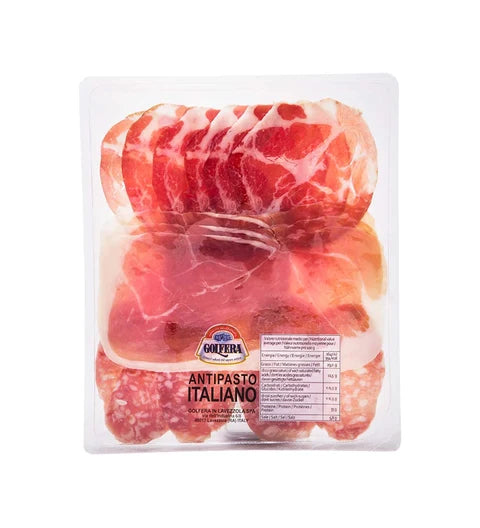 Golfera antipasto italiano cured meat slices in 120 g pack