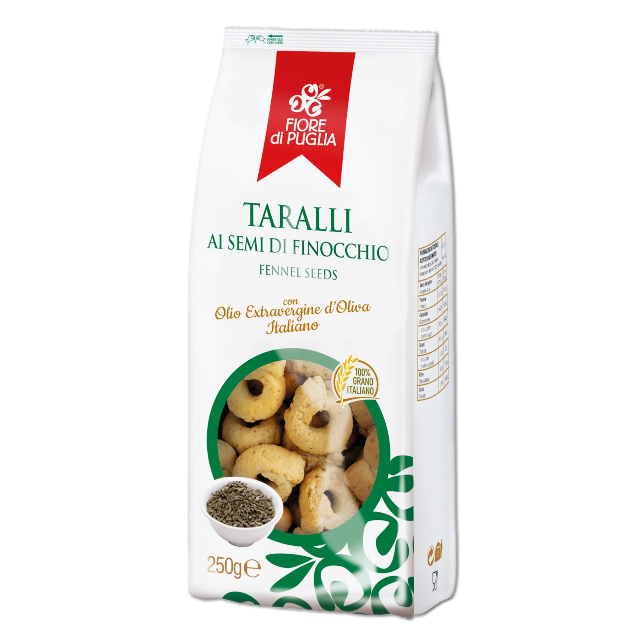 Fiore di Puglia Taralli Finocchio 250g