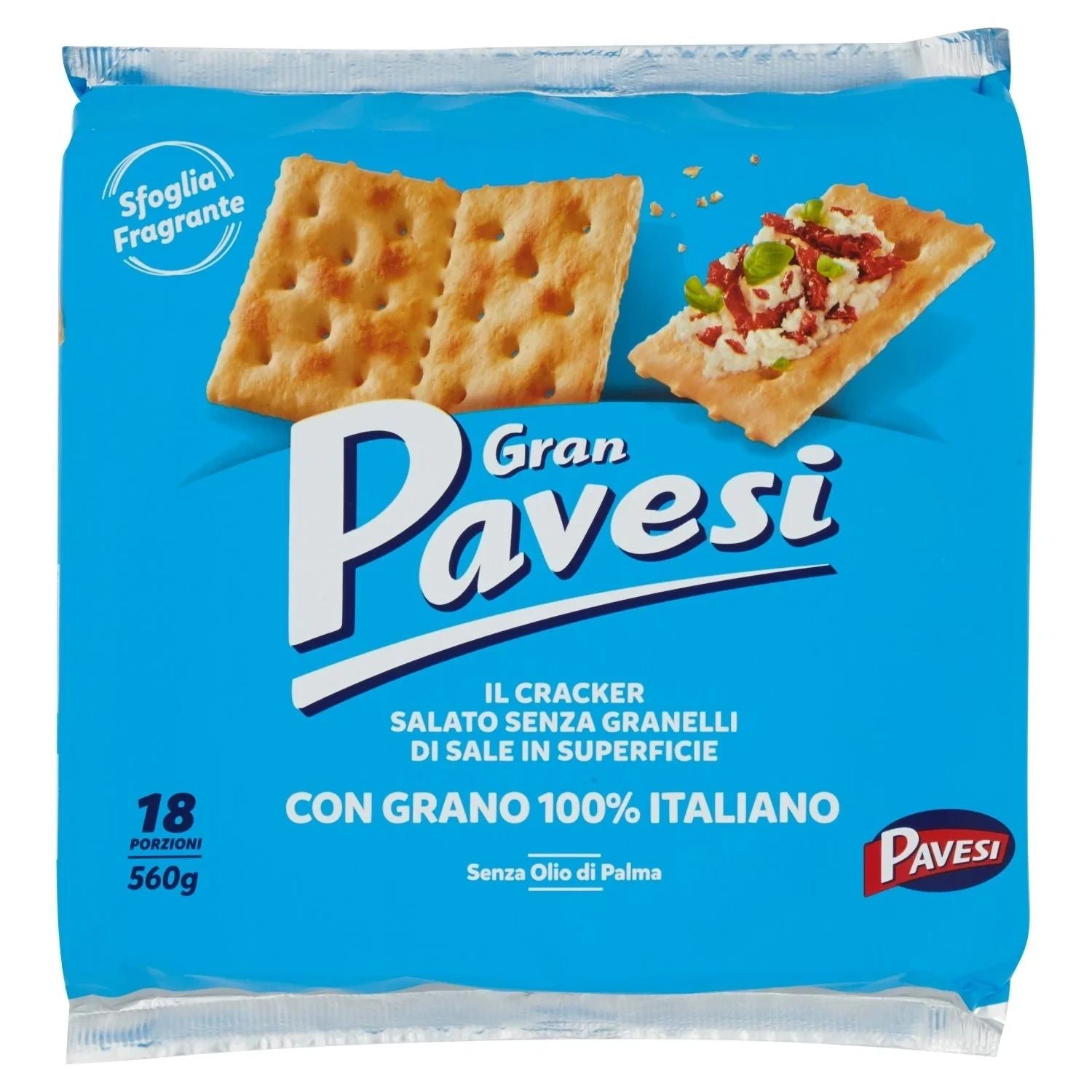Gran Pavesi Crackers Unsalted 560g