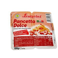 Leoncini sweet pancetta in tray package, 2x100g label