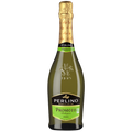 Perlino Prosecco DOC Biologico sparkling wine bottle with gold label