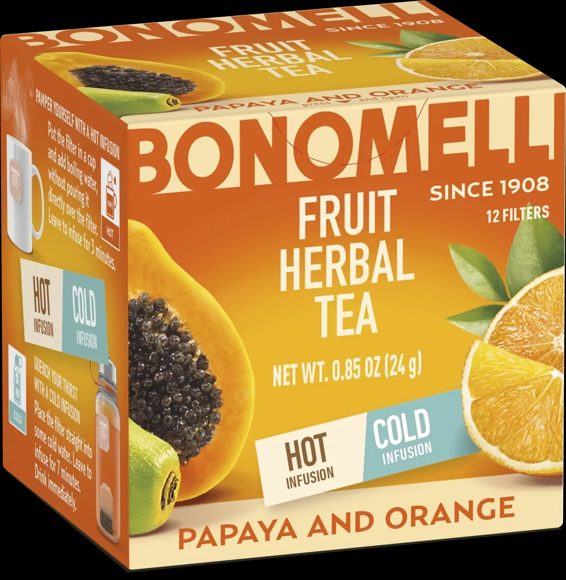 Bonomelli infused Papaya & Arancia x10