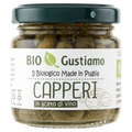 Organic capers in wine vinegar, Gustiamo jar label