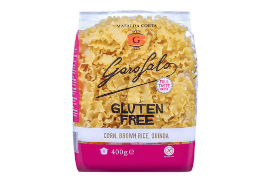 Gluten-free Mafalda Corta pasta bag, 400 g, corn brown rice quinoa blend