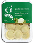 Graziano ravioli in 250g tray pack, pale pasta rounds under clear lid