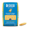 De Cecco mezze penne rigate boxed pasta, ridged penne and 500 g net weight.