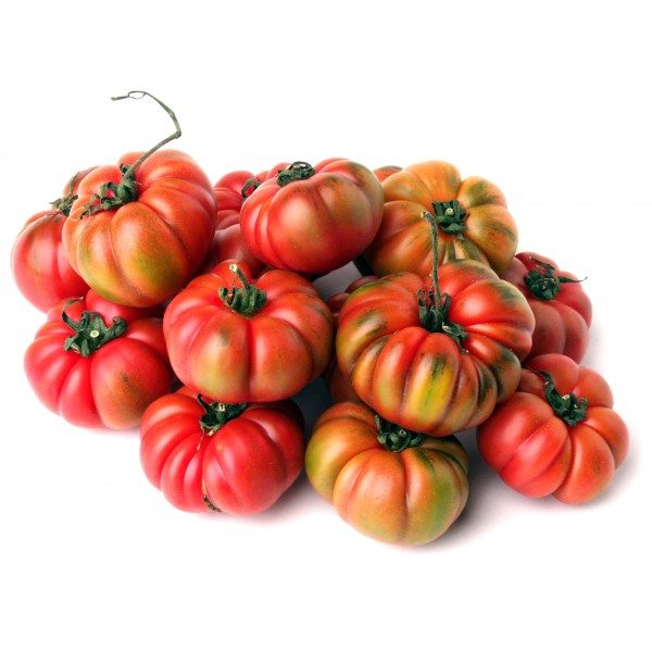 Merinda IGP tomatoes, red and green striped with green stems, 250 g