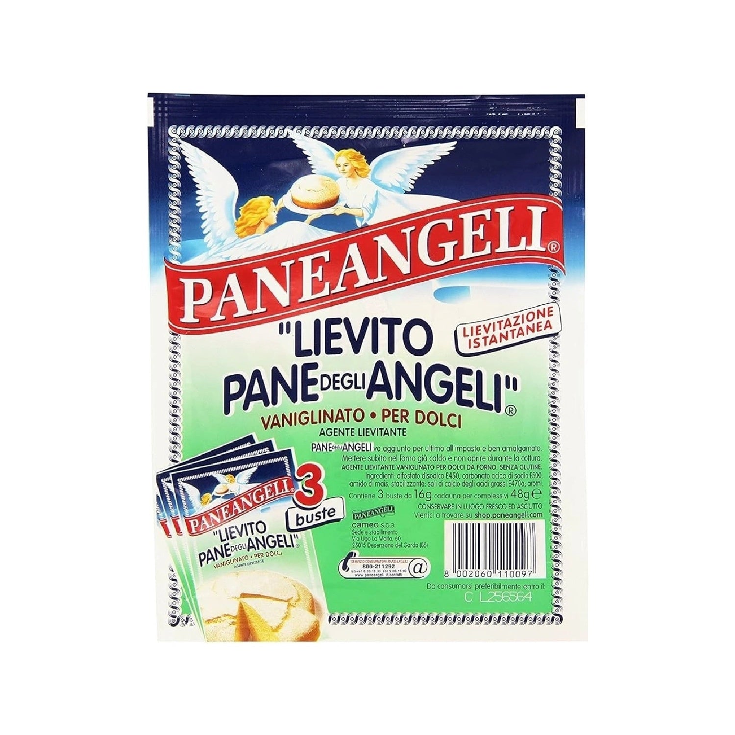 Paneangeli Lievito vanigliato x3