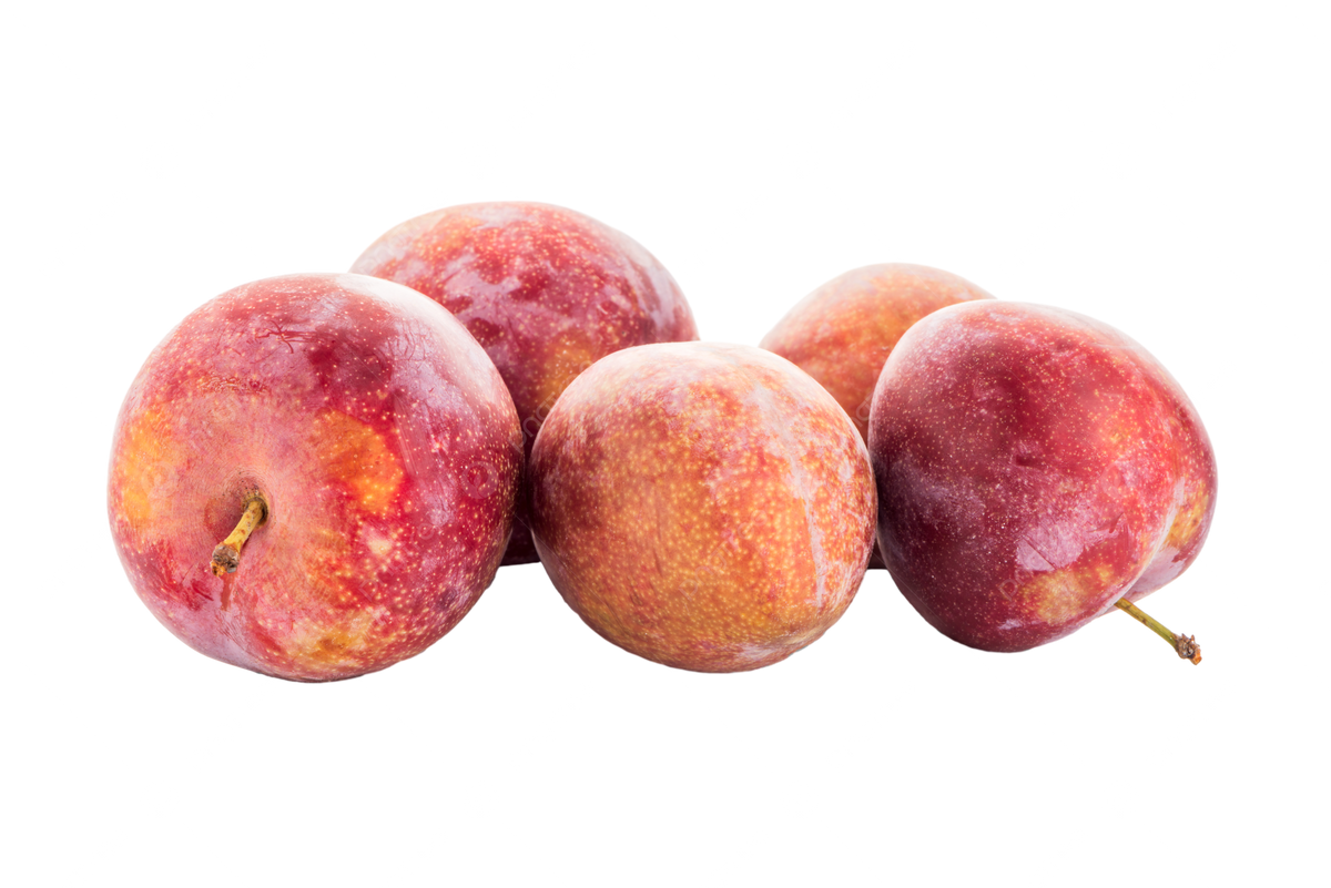 Red plums, 250g—four whole fruits