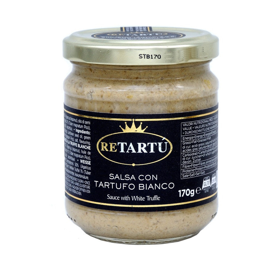 ReTartù white truffle sauce in glass jar, 170 g