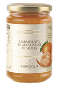 Agrisicilia mandarin marmellata jar, glass container with gold lid